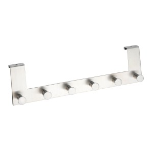 Wenko Obešalnik za vrata Celano 6 kavljev iz nerjavnega legiranega jekla