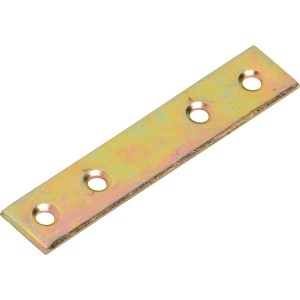 Ploščati spojnik rumeno pocinkan 75 mm x 15 mm