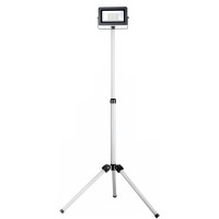 Delovna svetilka LED Flare na stojalu 30 W srebrno-antracitna