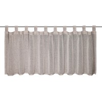 Bistro zavesa srebrno sive barve 45 cm x 140 cm