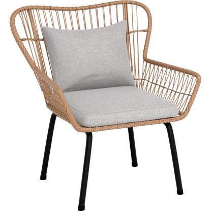 Komplet balkonskega pohištva Norwalk siv 3-delni