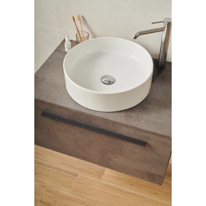 Aquaart Umivalnik Destiny nadpultni Ø 42 cm x 12 cm bela