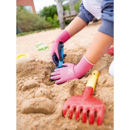 Otroške rokavice z delno prevleko iz naravnega lateksa 2 vrsti sortirano vel. 4