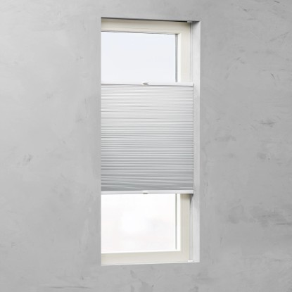 Cocoon Zatemnilna satasta plise zavesa 25 mm bela 70 cm x 130 cm