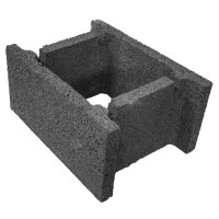 Oblak Opažni H-blok 29 cm x 19 cm x 39 cm cementno siva