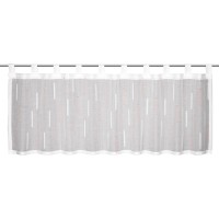 Bistro zavesa črte v rozé barvi 45 cm x 140 cm