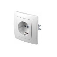 Vtičnica šuko 2P+E 16A 250V PW bela