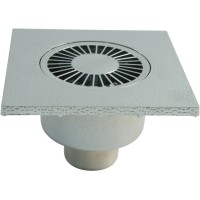Marley Kopalniški odtok kromiran 150 mm x 150 mm DN 50