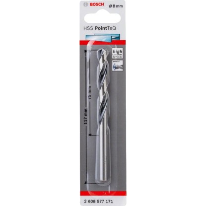 Bosch Spiralni sveder HSS PointTeQ 8 mm