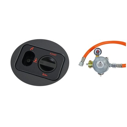 FIREFIX Plinski grelnik 4200 Classic črn 46 x 77,5 x 34 cm