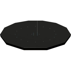 Bestway Flowclear Pregrinjalo za bazen PVC črno Ø 366 cm