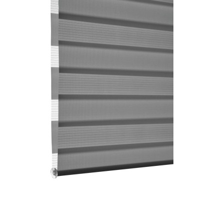 Gardinia Dvojni rolo EasyFix z montažno tirnico 100 cm x 150 cm antracit