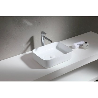 Uptrend Nasadni umivalnik Hera 50 kvadratni bel