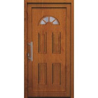 Vhodna vrata iz umetne mase K001 Golden Oak 110 cm x 210 cm levo odpiranje