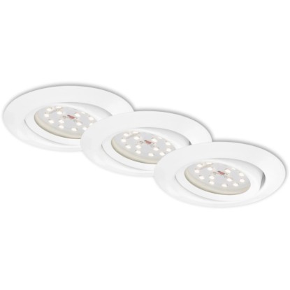 Briloner LED vgradna svetilka bela