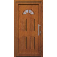 Vhodna vrata iz umetne mase K001 Golden Oak 110 cm x 210 cm desno odpiranje