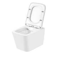 Uptrend Viseča WC školjka Gravis Rim. vklj. z WC desko Slim bela