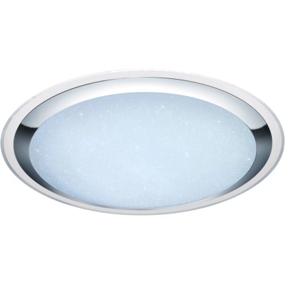 Trio Stropna LED svetilka Miko z zvezdnatim nebom Ø 85 cm bela