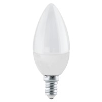 Eglo LED-sijalka E14-C37 v obliki sveče 3,4 W 470 lm 10 cm x Ø 3,7 cm bela