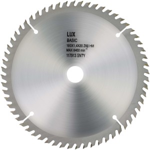 LUX-TOOLS List iz karbidne trdine za krožno žago Les Ø 185 mm 60 zob