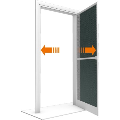 Vrata z aluminijevim okvirjem 100 cm x 215 cm Bela