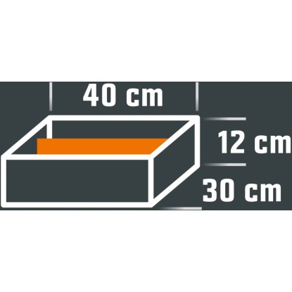 Eurobox-System Pregrada za zabojčke Tauro bela 35,5 cm x 11 cm