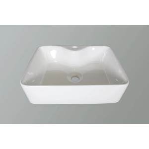 Aquaart Nadgradni keramični umivalnik Martine bela