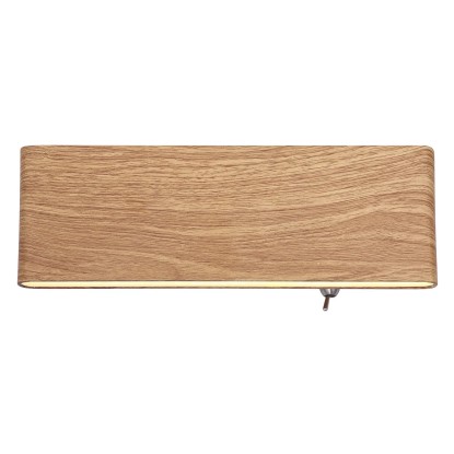 Globo Stenska LED-svetilka Siegfried videz lesa 22,5 x 8 cm