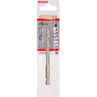 Bosch Spiralni sveder za les 1/4 palca šesterokotno steblo Ø 6 mm x 106 mm
