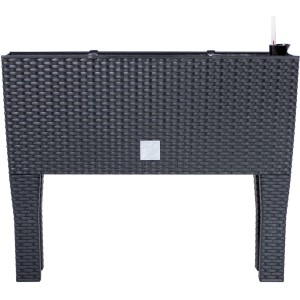 Prosperplast Visoka greda v videzu ratana 60 cm x 25 cm x 46 cm antracit