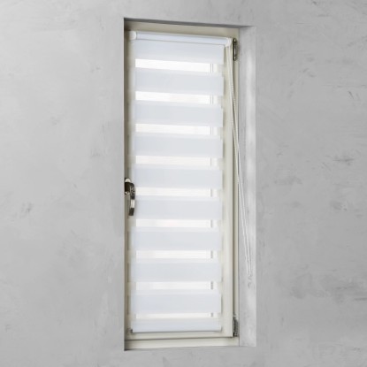 Cocoon Easy Fix dvojna dnevna rolo zavesa bela 90 cm x 220 cm
