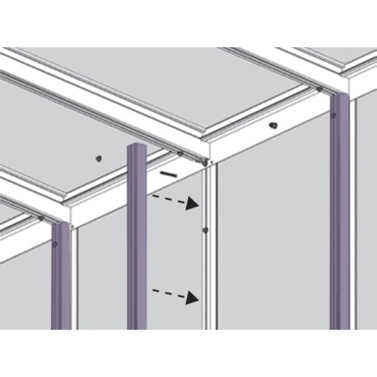 Paviljon za naknadno opremljanje rastlinjaka Helena 10200 bel