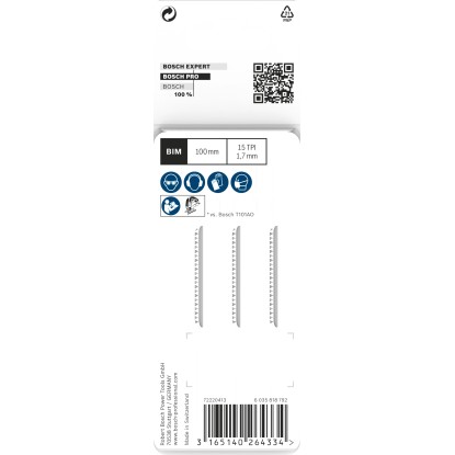 Bosch List za vbodno žago T 101 AIF 3 kosi