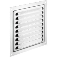 Prekrivna rešetka aluminij 150 mm x 150 mm alu