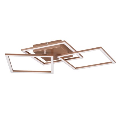 Reality Stropna LED-svetilka Trail 1-plamenska Coffee 52,6 cm x 52,6 cm