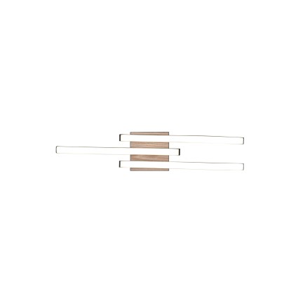 Reality Stropna LED-svetilka Route 3-plamenska črna mat 56 cm x 12 cm
