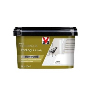 V33 Barva za talne ploščice, parkete in laminate bela 2 l