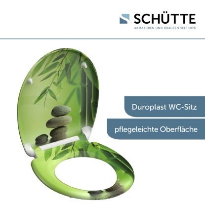 WC-deska Schütte Green Garden duroplast avtomatsko spuščanje hitro odpenjanje