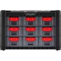 Organizator Multicase Cargo črno-rdeč