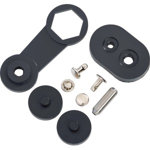 Votla kovica 3 mm x 7 mm siva