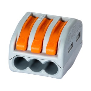 Wago Sponka z vzvodom, Ø 0,08 mm - 4 mm, 3-polna, 10 kosov