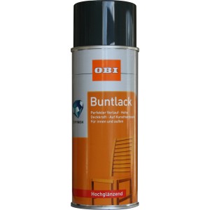 OBI Barvni lak v spreju antracitni visoko sijajni 400 ml