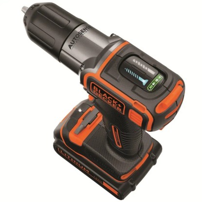 Black+Decker Akumulatorski vrtalni vijačnik 18 V ASD18K z 1,5 Ah akumulatorjem
