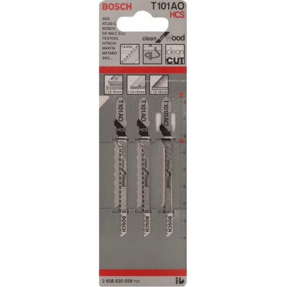 Bosch List za vbodno žago Pro T 101 AO Clean for Wood 3 kosi