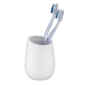 Wenko Lonček za zobne ščetke Badi bela keramika 8 x 11 x 8 cm bel