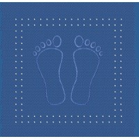 Kleine Wolke Podloga za tuš Foot 55 cm x 55 cm modra
