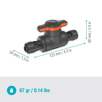 Gardena Regulacijski/zaporni ventil 13 mm (1/2") Micro-Drip-System
