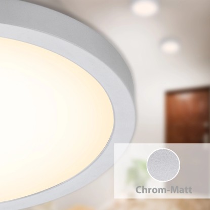 Briloner LED stropna in stenska svetilka Fire mat kromirana 24,5 W