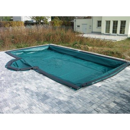 Zimska folija Summer Fun siva za pravokotne bazene 8 x 4 m brez vreč za vodo