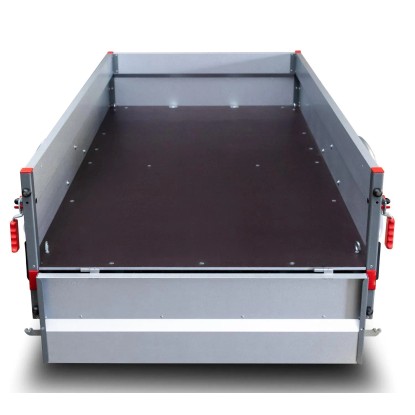 Prikolica Stema Basic 750 kg z visoko ponjavo 80 cm svetlo siva